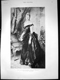 Old H I M Augusta Victoria German Empress Painting Conrad Kiesel 1891 Victorian