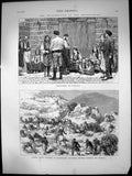 Old Turkish Convoy Attacked Montenegrin Nicksich Trebinje Ragusa 1875 Victorian