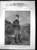 Old Print The Victor The Kiu-Lien-Cheng General Kuroki Cigar Sketch 1904 20th