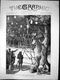 Old Royal Visit To India Natives Illuminations Esplanade Bombay 1875 Victorian