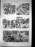 Antique Old Print Shooting Trip To Dalma District Maunbhoom Lower Bengal 1887