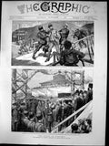 Old Print Crisis In Bulgaria Arrest Captain Grueff Prince Alexander 1886 19th