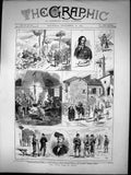 Antique Print Civil War In Spain General Savalls Carlists Republicans 1873 19th