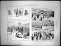 Old Print Carlist War Spain Officers Carlist Chief Volunteers Valls 1873 19th