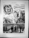 Antique Print Ashantee War Shipping Store War Material Woolwich GCoast 1873