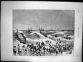 Antique Old Print Ashantee War Landing Troops On The GCoast Boats Waves 1873