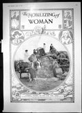 Antique Old Print The Mobilizing Woman Loading Trusses Hay For The Army 1915