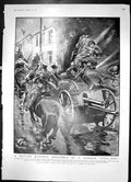 Old Print A British Battery Disturbed By A German Coal-Box Frontline 1915 20th