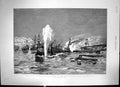 Old Print German Emperor As Naval Artist Fight Between Torpedo Boats 1892 19th