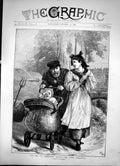 Old Antique Print Over The Campaigning Ground The Victor Vanquished 1872 19th