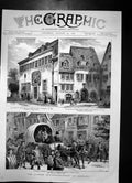 Old The Luther Quartercentenary In Germany Procession Into City 1883 Victorian