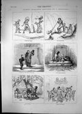 Antique Old Print German Character Sketches By A Hendschel Alpine Horn 1875
