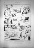 Old Print Artists Notes On The Continent Railway Vienna To Rotterdam 1873 19th