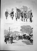 Antique Print Visit The Czar To The German Emperor At Berlin Sketches 1889 19th