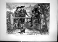 Antique Old Print Over The Campaigning Ground Possesion Nine Points Law 1872