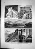 Old Print Weather Fore-Casting In The United States Sketches Winter 1882 19th