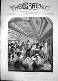 Old Dining Car On The Union Pacific Railway Meal At Table Waiter 1870 Victorian
