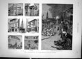 Antique Print The Earthquake At Charleston United States Street Scene 1886 19th