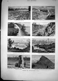 Old Print Views In Minnesota Sketches St Croix River Silver Cascade 1880 19th