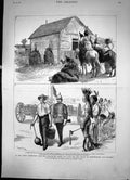 Old Print In The Great North-West With The Marquis Lorne Sketches 1881 19th