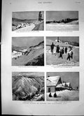 Old Winter Scenes In Nevada & California Truckee Sierra Nevadas 1885 Victorian