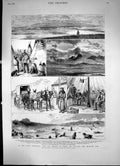 Antique Print In The Great North-West With The Marquis Lorne Sketches 1882 19th