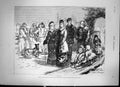 Antique Old Print Incog Sketch Marquis Lorne Princess Louise In Ottawa 1879