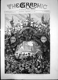 Antique Old Print The New Governor-General Canada-Entry Into Montreal 1878 19th