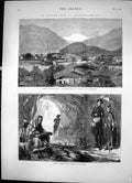 Antique Old Print An Autumn Tour In Switzerland Sibyl Glacier Interlaken 1874