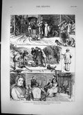 Antique Print Shooting In Holland The Rendezvous Accident Fair Native 1876 19th