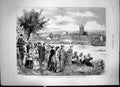 Antique Print The Henley On Thames Reagatta A Sketch By The Riverside 1873 19th