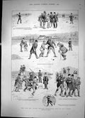 Antique Print How The Rev Stymie Niblock Introduced Golf To His Parish 1893