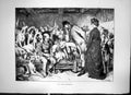 Antique Print In The Kennel Men And Women With Dogs In A Kennel Sketch 1870