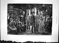 Antique Old Print The Evening Promenade At The German Exhibition Sketch 1891