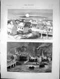 Old 1874 Civil War Spain Carlists Republicans Fortified Customs Beobi Victorian