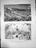 Old 1889 Commemorating French Revolution Paris Champ Mars Fete Confed Victorian