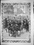 Old 1889 Bride Bridegroom Marlborough House Roayl Wedding Procession Victorian