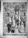 Old 1889 Royal Wedding Guests Leaving Buckingham Palace Grand Stairca Victorian