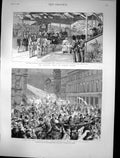 Old 1889 Carnival Torchlight Procession Ryde Isle Wight Queen Wales P Victorian