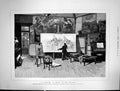 Original Old Antique Print 1882 Painter Working Studio Art Artist John Gilbert