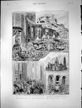 Old 1891 Inauguration Church Sacre Coeur Paris Benediction Richard Ar Victorian