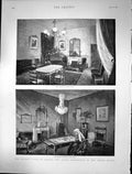 Old 1891 Queen Visit Grasse Royal Apartments Grand Hotel Sitting Draw Victorian