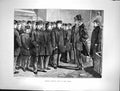 Original Old Antique Print 1870 Scene English Refuge Boys New York America 19th