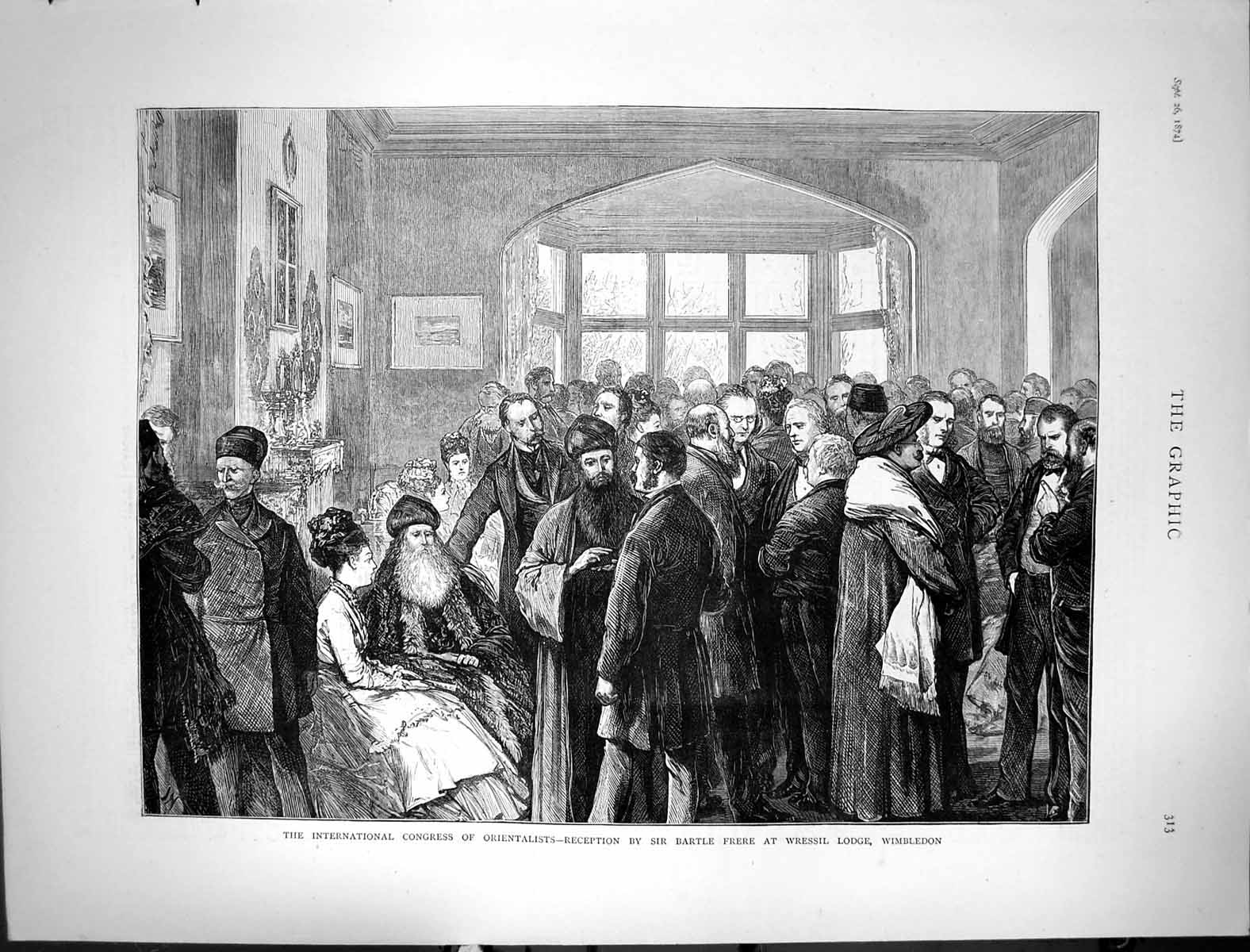 Old 1874 International Congress Orientalists Bartle Frere Wressil Wim Victorian