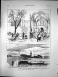 Old 1874 Civil War Spain Guardian Foral Timber Pampeluna Caridad Mona Victorian