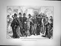 Original Old Antique Print 1868 Night Charges On Way Court Policeman Prisoners
