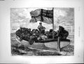 Old 1873 Bombardment Cartagena Women Children British Men-Of-War Boat Victorian