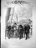 Old 1889 Ship Departure Emperor Empress Germany Venice Henry Battenbe Victorian
