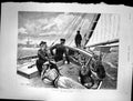 Old Antique Print 1890 Yachting Norfolk Broads Windmill Sailing Tourists 19th