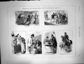 Old Print Life Character Paris Fishing Seine Horseback Champs Elysees1874 19th